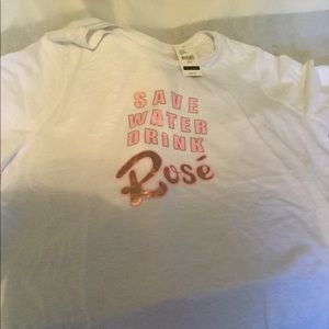 Save Water Drink Rose Graphic Tee